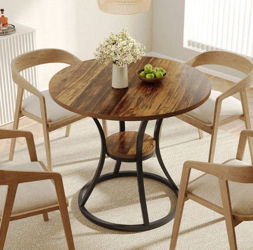 Round dining table - dining,
