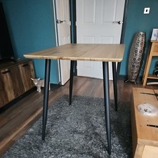 Oak Dining Table with shaped