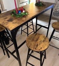Breakfast Bar Table And 4