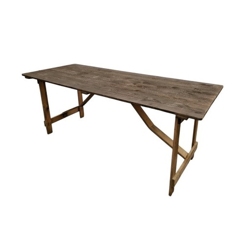 Rustic trestle table - rustic,