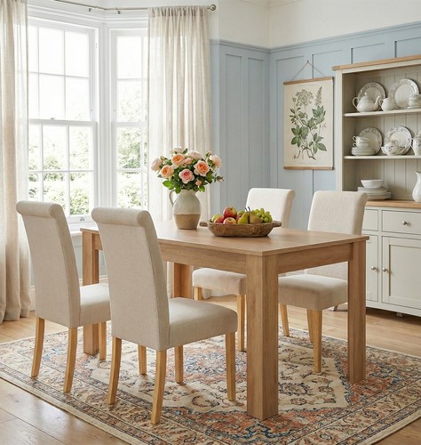 Dining table set oak - oak, fixed